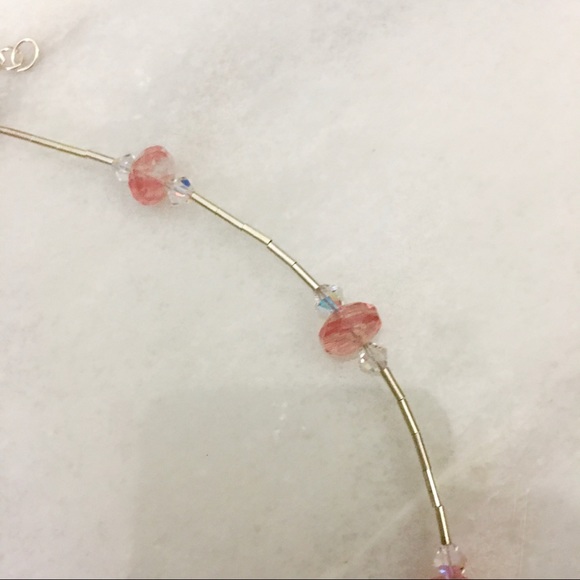 Cherry Quartz Pendants Sterling Silver Necklace - Picture 4 of 7